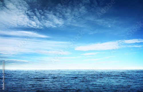 Image of blue sky and sea © strixcode