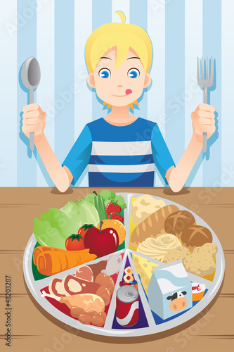 Eating boy