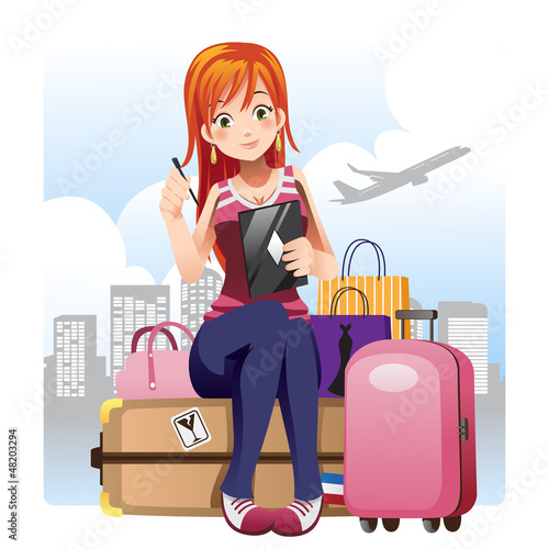 Traveling girl