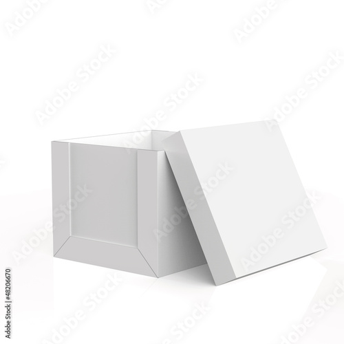 blank boxes on white