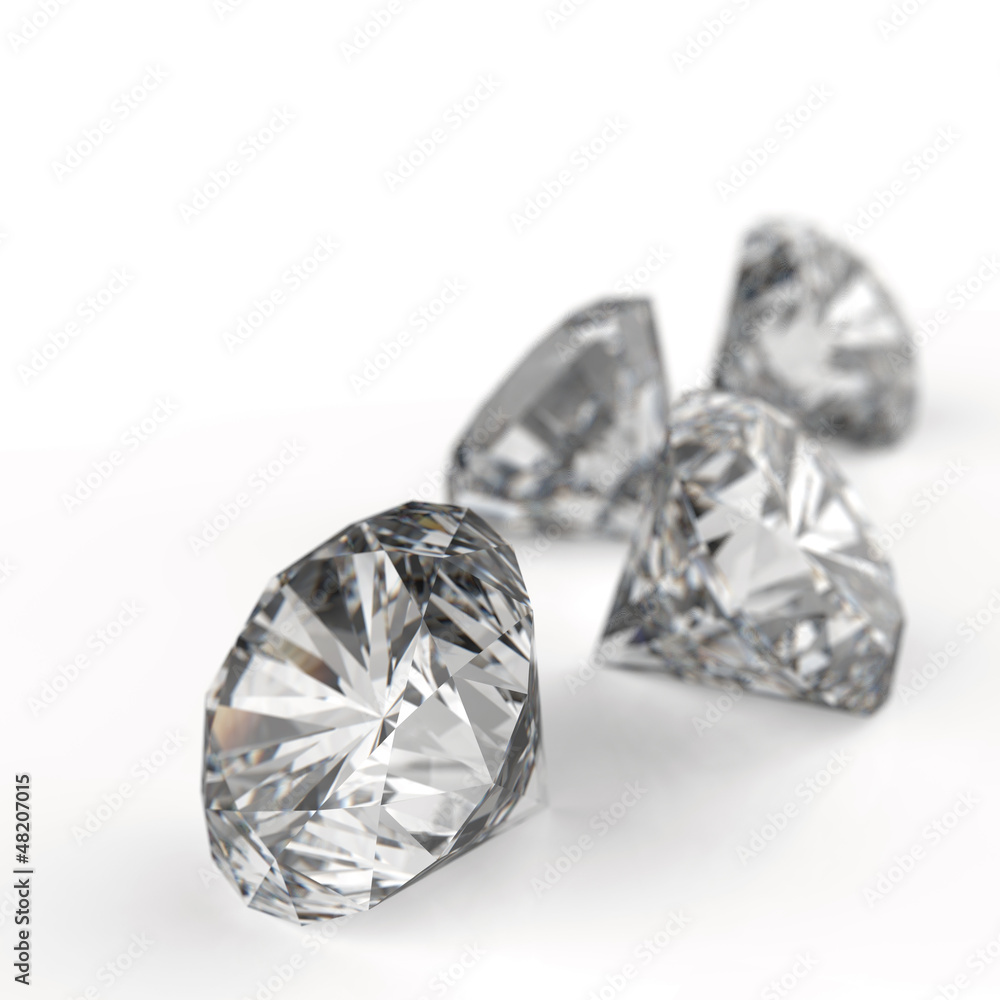 Diamonds 3d model Diamonds 3d model