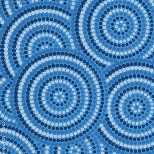 Abstract Aboriginal dot painting in vector format.