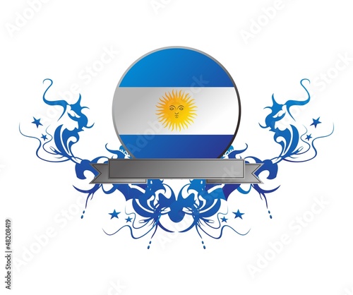 button flag argentina