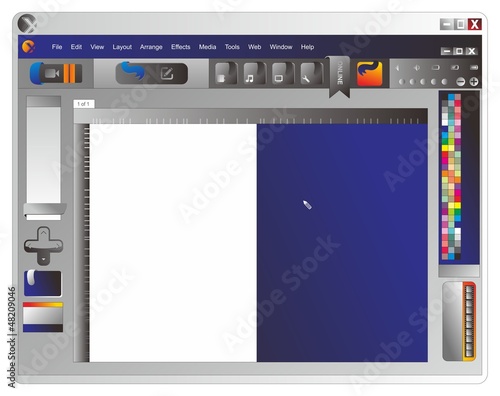 application window blank
