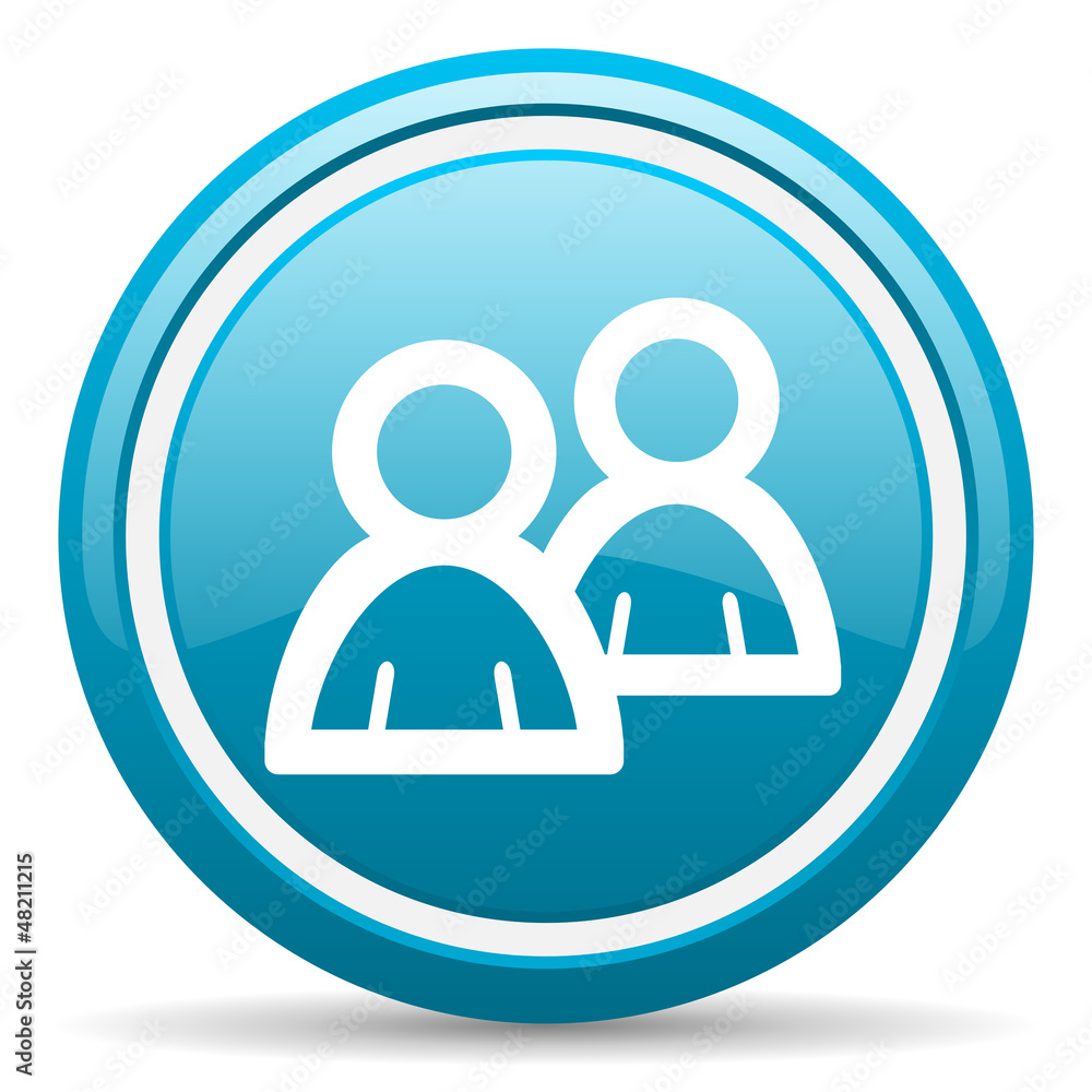 forum blue glossy icon on white background forum blue glossy icon on white background