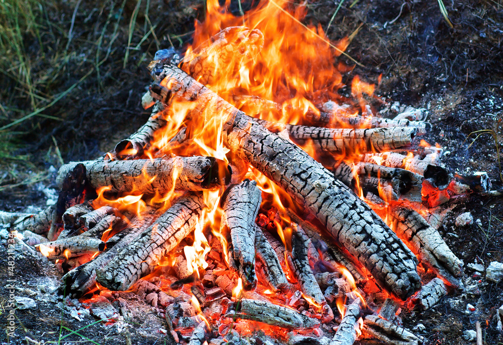 Coals in the fire Coals in the fire