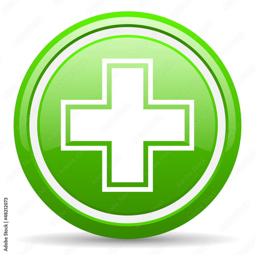 pharmacy green glossy icon on white background pharmacy green glossy icon on white background