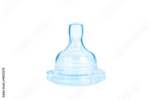 Blue baby bottle pacifier