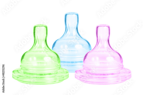Three baby bottle pacifier
