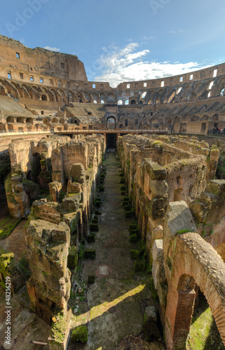 The hypogeum of the Colosseo
