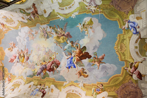 Fototapeta Naklejka Na Ścianę i Meble -  Ceiling fresco in Stift Melk, Austria