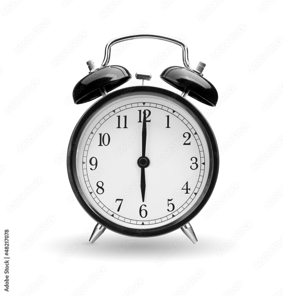 Alarm clock on white background Alarm clock on white background