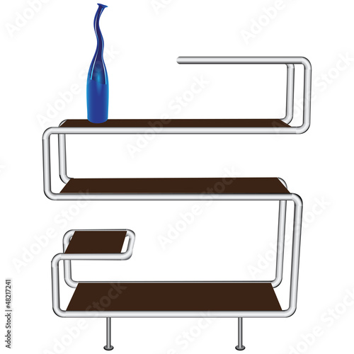 Office flange with vase