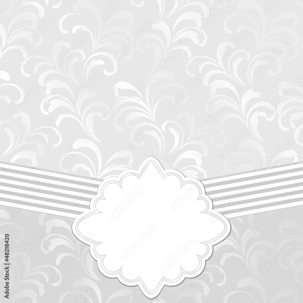 Gray retro card Gray retro card
