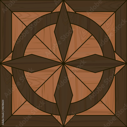 Seamless fancy parquet tile