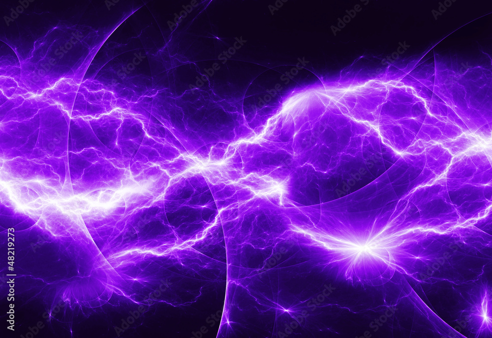 Naklejka premium purple abstract lightning