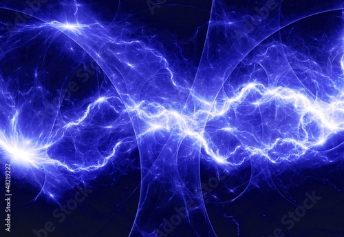 Blue abstract lightning © Martin Capek