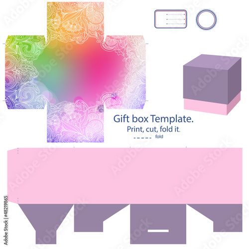 Gift box template