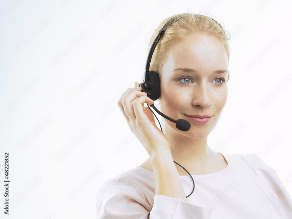 Support phone operator in headset Support phone operator in headset