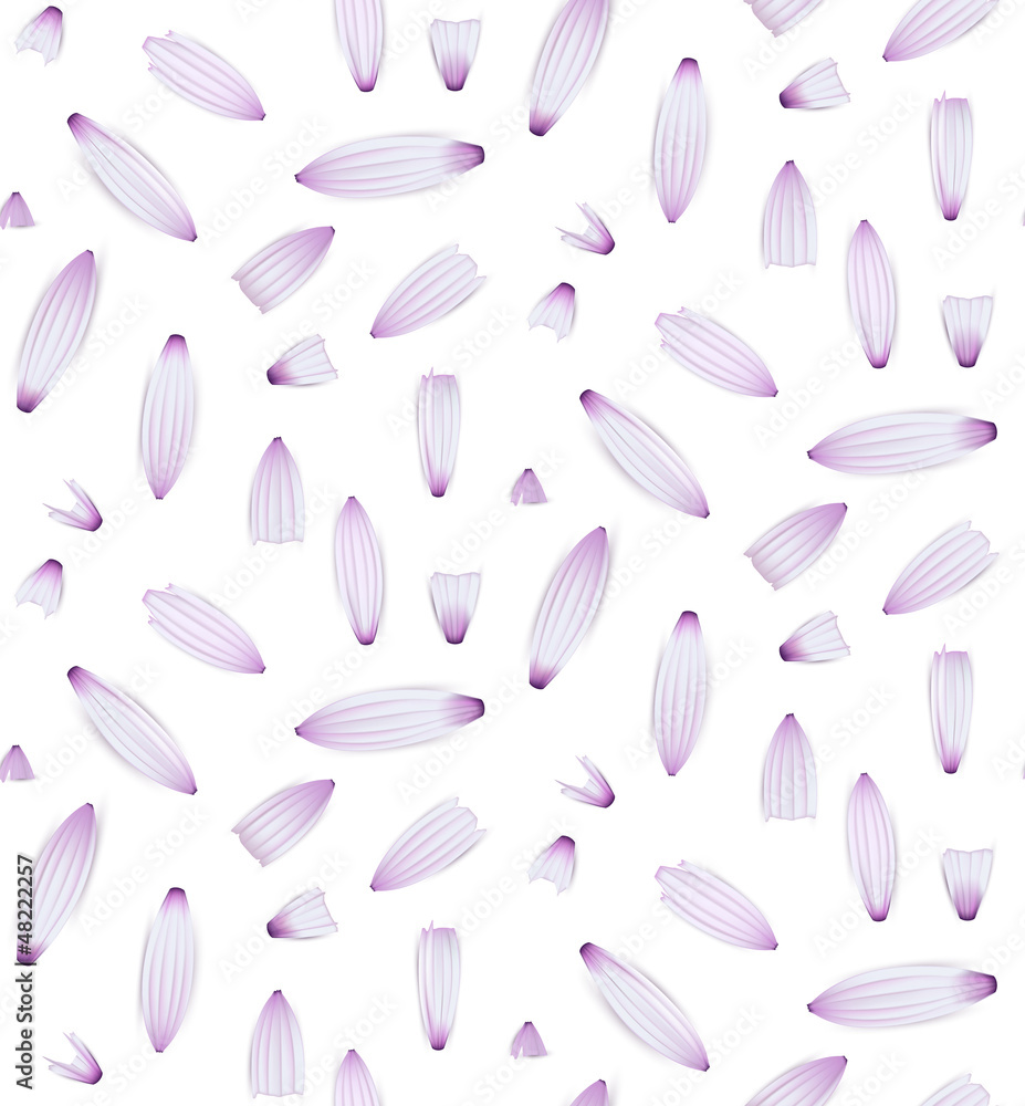 Purple flower petals seamless pattern. Purple flower petals seamless pattern.