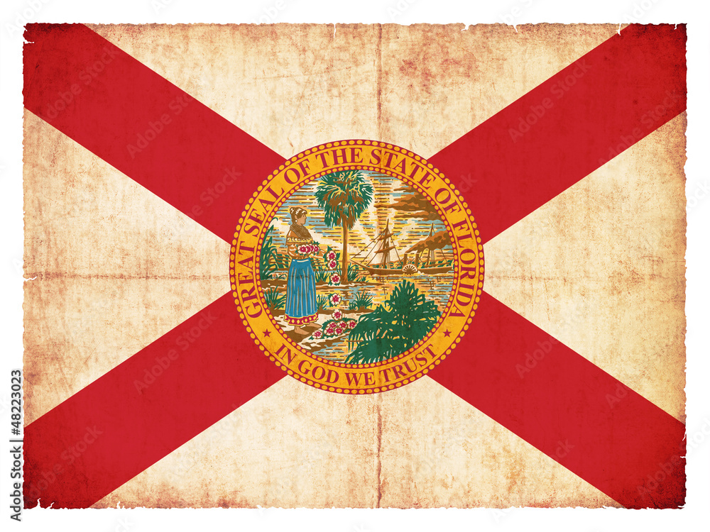 Grunge-Flagge Florida (USA)