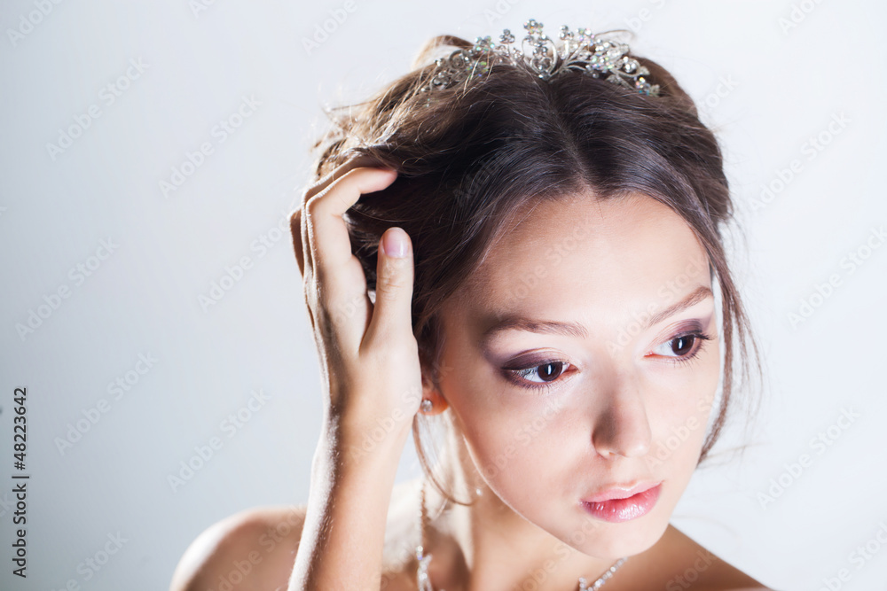Fototapeta premium Bride portrait in studio