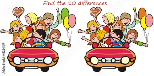 teenager-find 10 differences