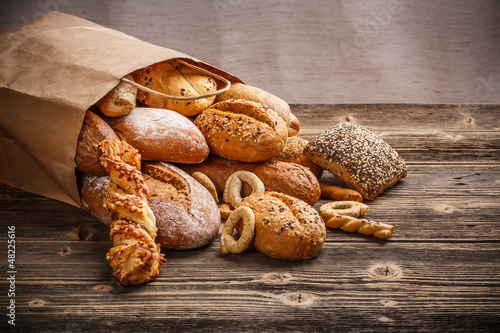 Schilderij op canvas Baked goods