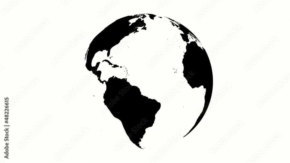 Earth black and white land