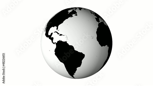 Earth black and white land