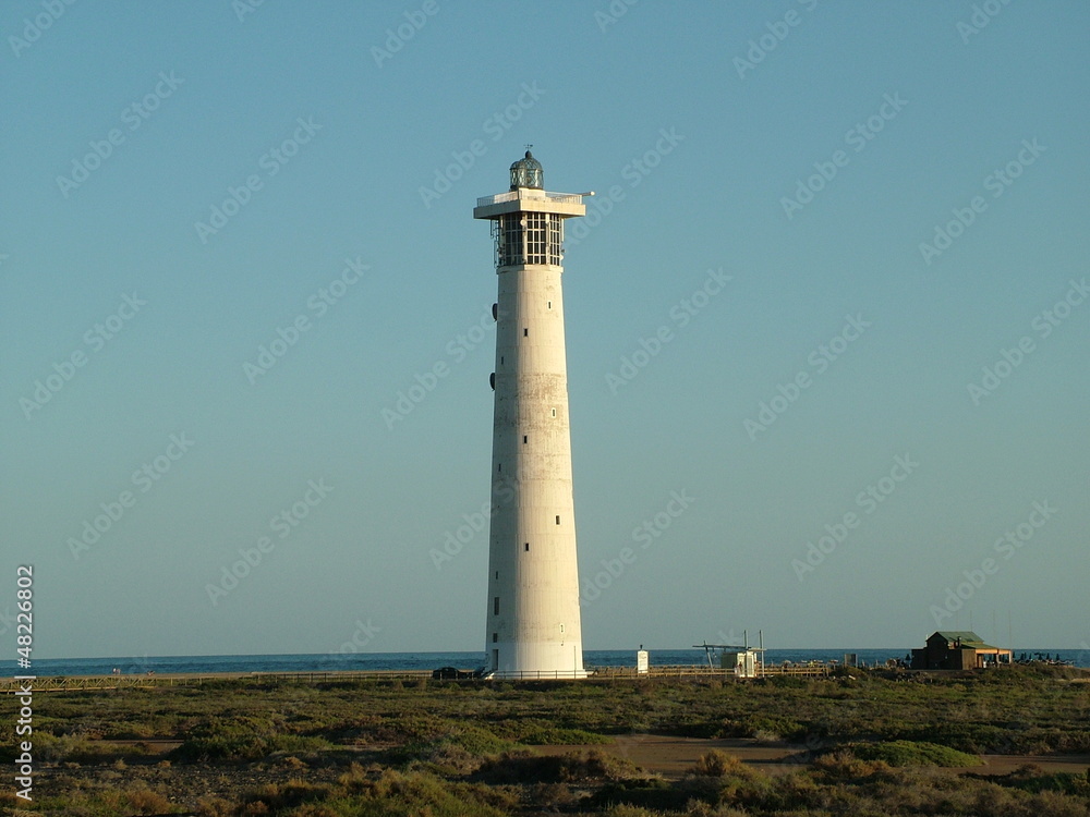 Lighthouse in Jandia on the Canary Island of Spain