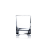 Coctail glass set. whiskey glass on white