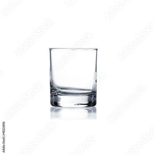 Coctail glass set. whiskey glass on white