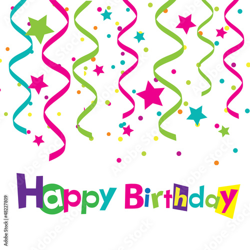 vector happy birthday card