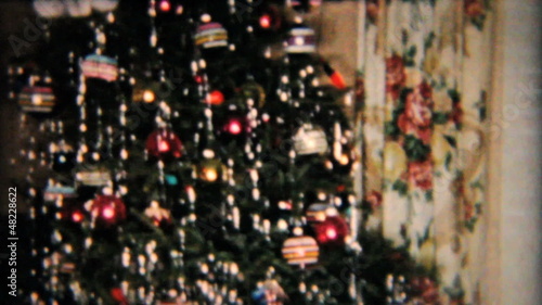 Beautiful Star On Christmas Tree-1958 Vintage 8mm film