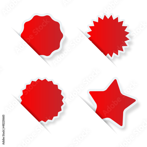 Encoche avec vignette étoile rouge