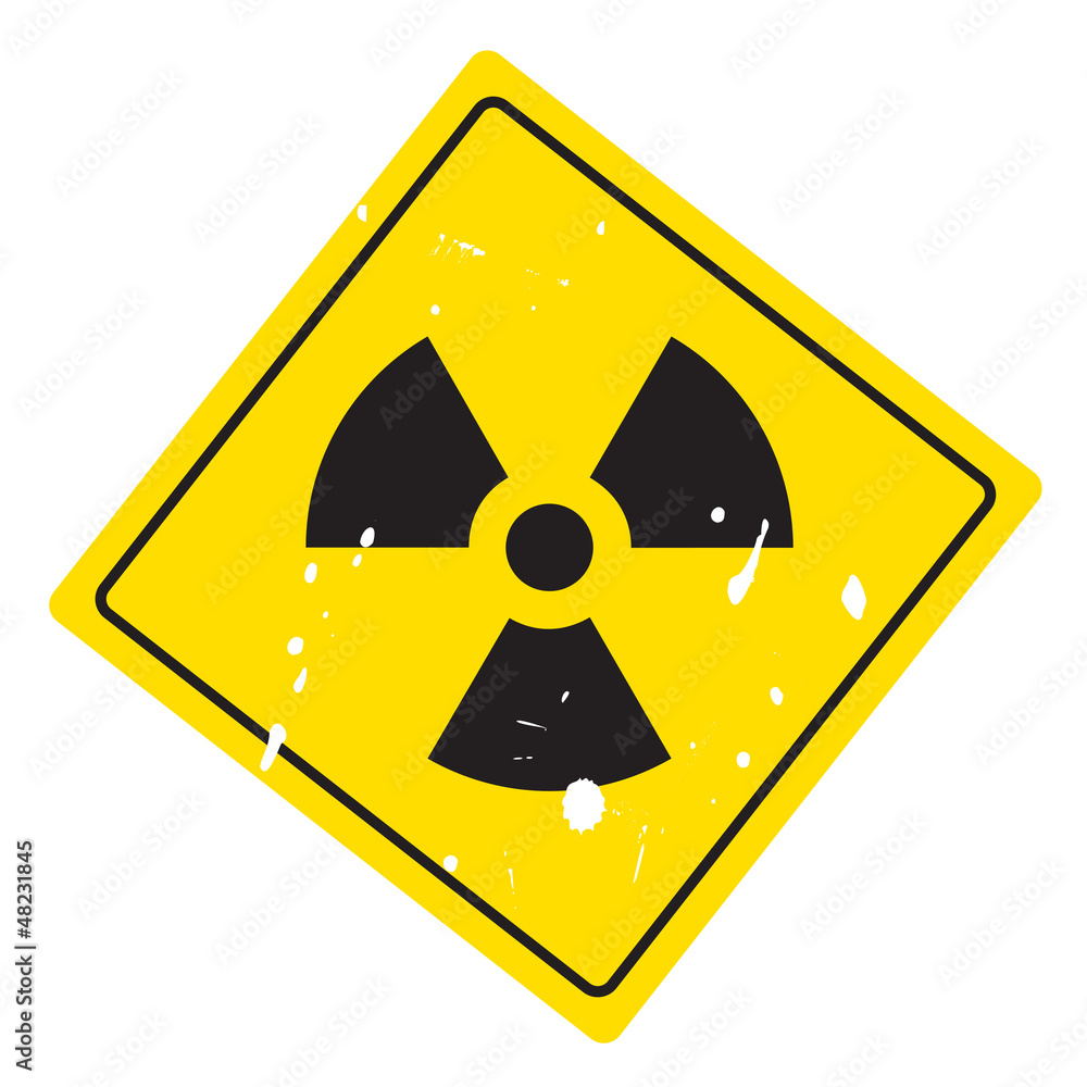 Fototapeta premium Sign of radiation. vector icon