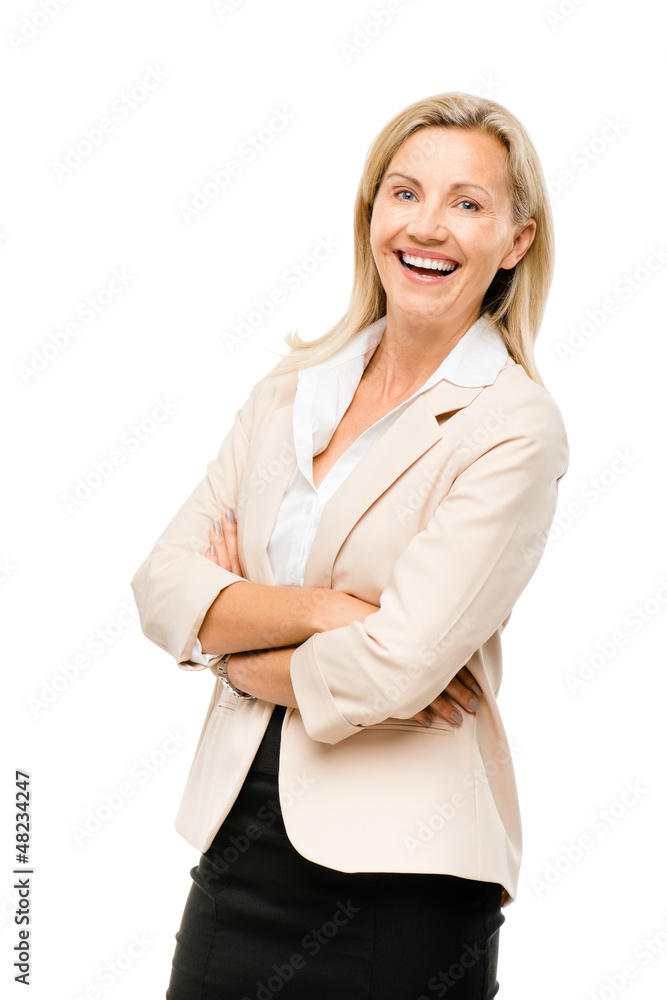 Portrait of happy Mature business woman middle aged woman smilin Portrait of happy Mature business woman middle aged woman smilin
