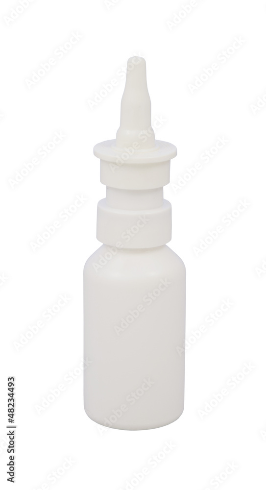 Medicine nasal spray isolated Medicine nasal spray isolated