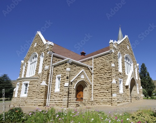 Historic sandstone church, Lady Gray, Eastern cape photo