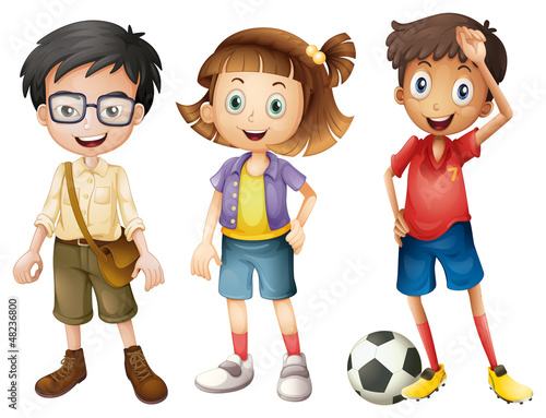 Boys and a girl