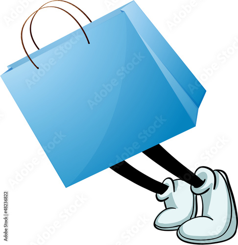 A blue bag