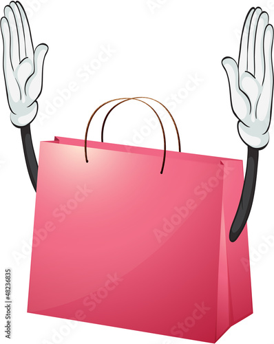 A pink bag