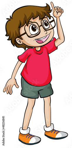 A smiling boy