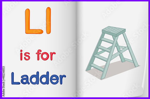 A picture of a ladder in a book
