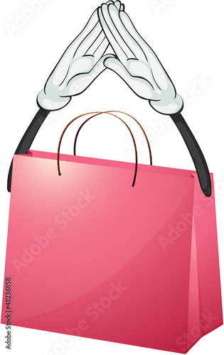 A pink bag