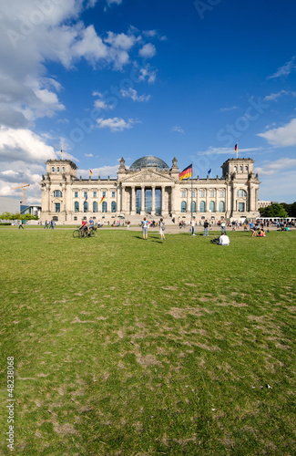 Canvas Print Reichstagsgebäude in Berlin