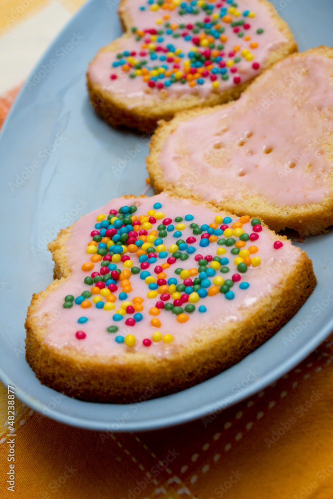 heart shaped cake slices with sugar pearls heart shaped cake slices with sugar pearls