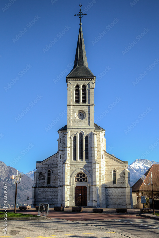 Church in French Alps, Sevrier