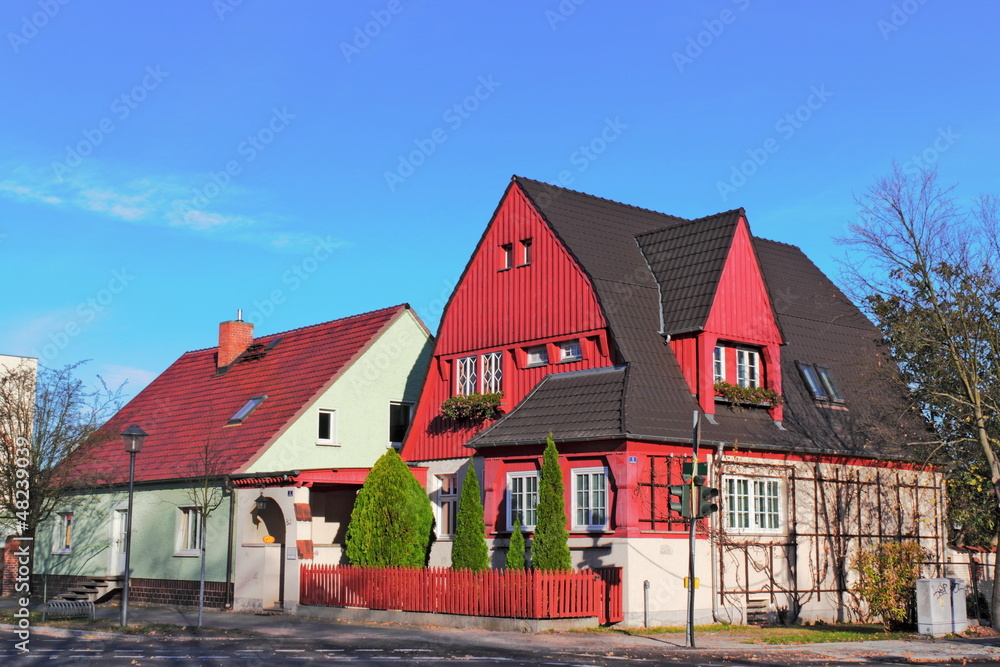 Naklejka premium Einfamilienhäuser